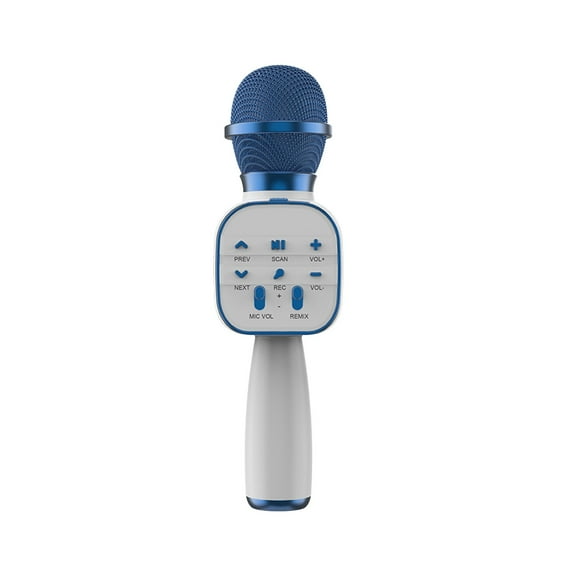 Blasgw Wireless Microphone Bluetooth Speaker All-in- Mobile Phone Karaoke Live Microphone-S Couplet Four Kinds Of Sound Effects Real-time Ear Back Monitoring Blue