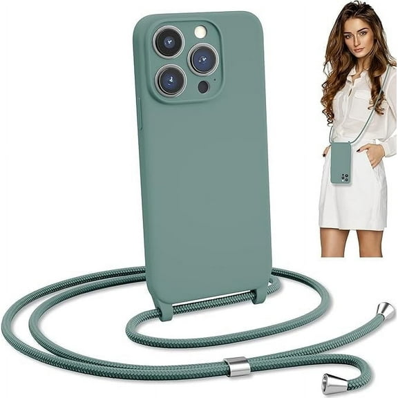 Blaspins Crossbody Lanyard Strap Case for iPhone 14 Pro, 6.1 inch 150 cm Strap