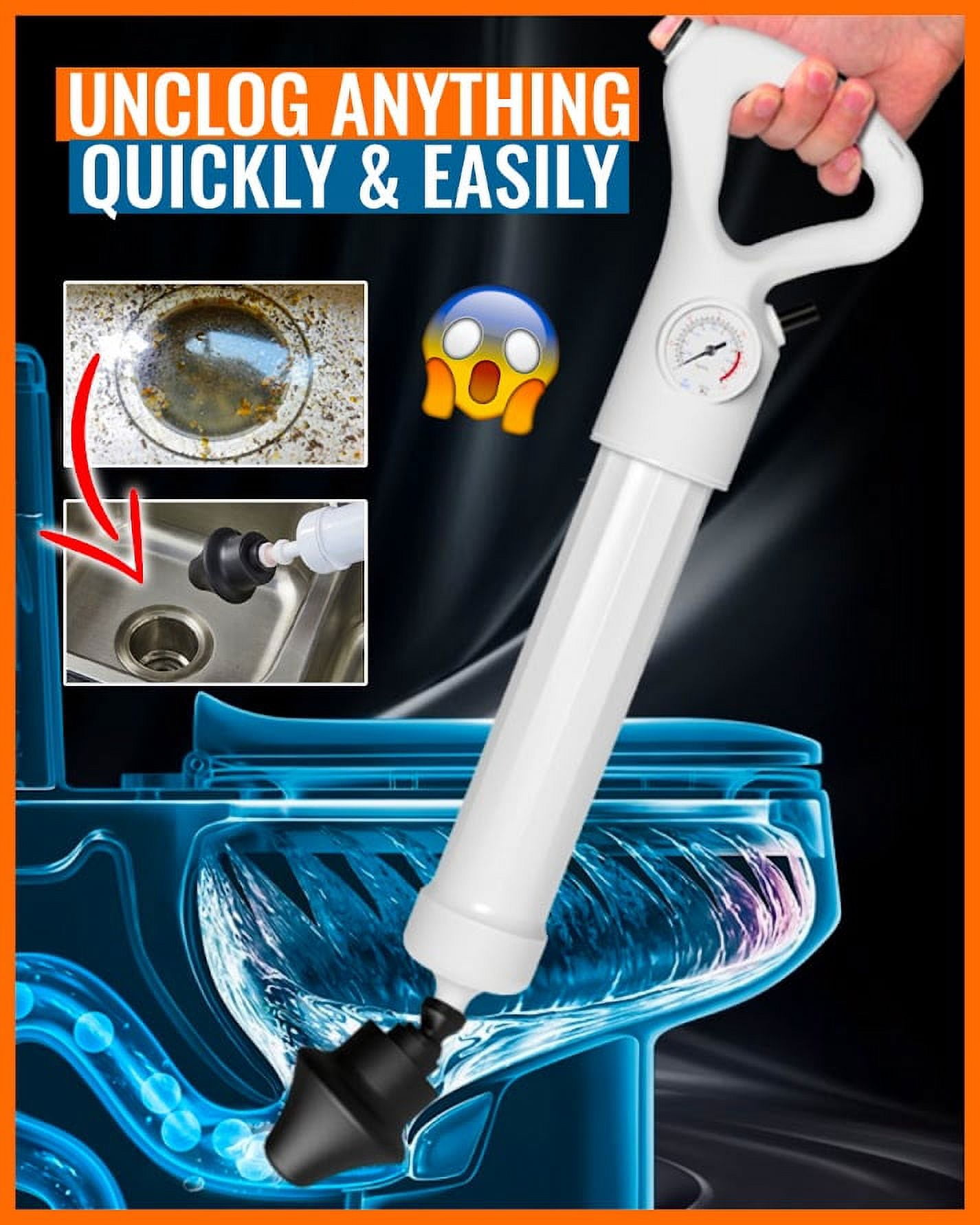 Blast Clog - Toilet Plunger Drain Unblocker - Walmart.com