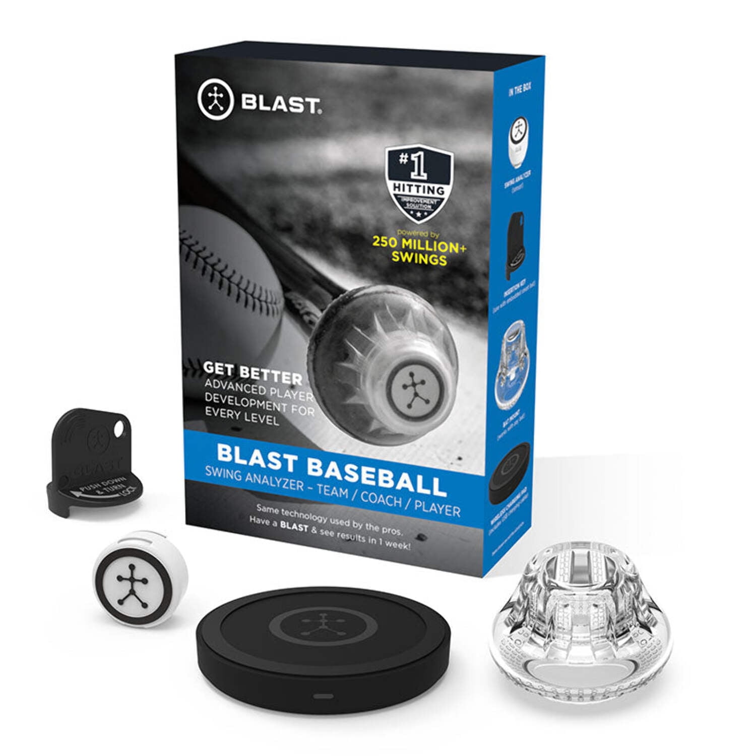 ブラストモーション Blast Motion Official MLB 360 Baseball Swing Analyzer & Bat Sensor