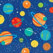 AMSCAN Blast Off Boys Outer Space Birthday 16 Beverage Napkins