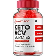 Blast Off Keto ACV Gummies Supplement - Blast Keto ACV Gummy Apple Cider Vinegar 1000MG, 1 Pack, 60 Gummies
