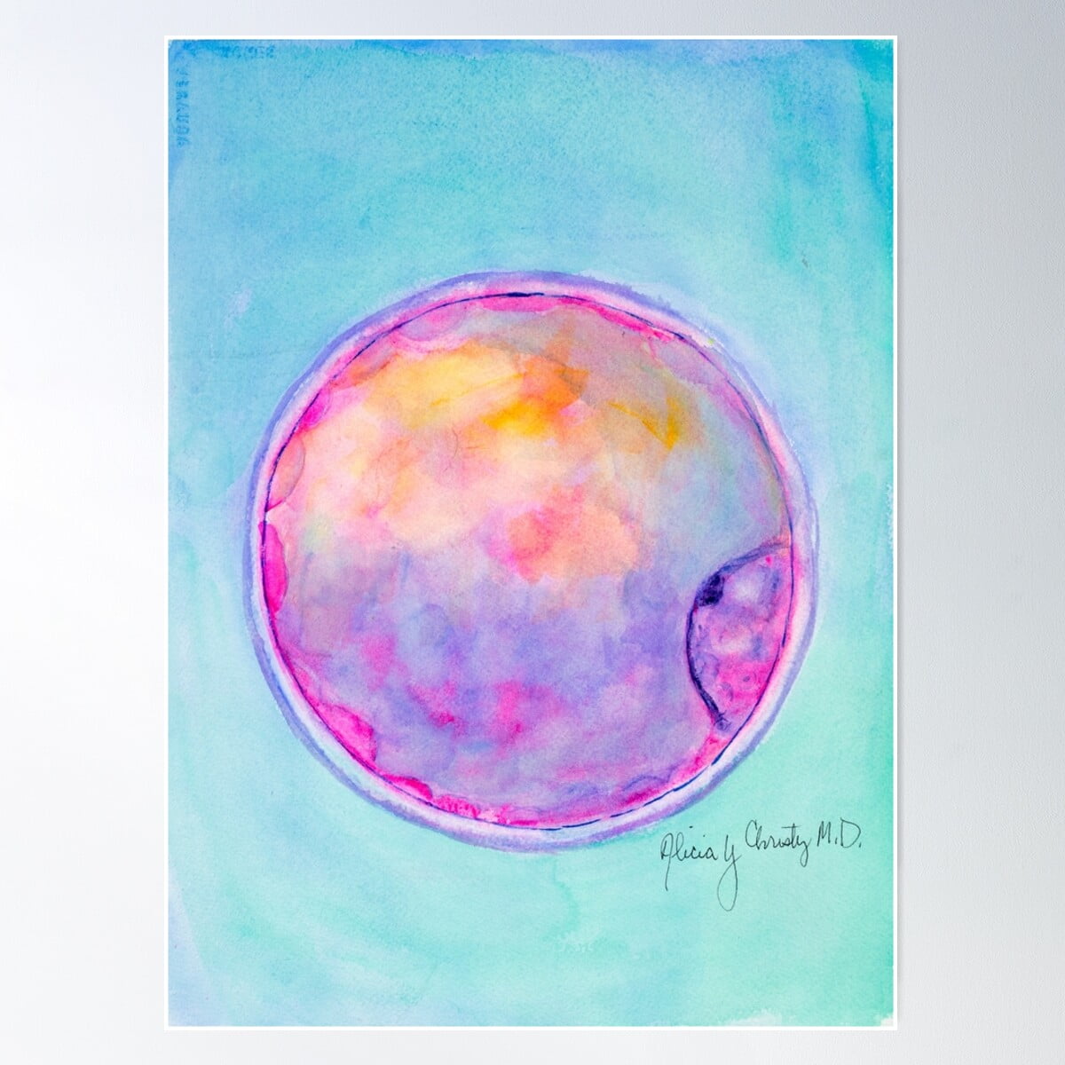 Blast Poster Wall Art, Modern Wall Decor For Living Room Bedroom, 8x12