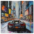 thumbnail image 1 of Blast The Speakers Car Canvas Wall Art by Notoriart, Gallery Wrapped, 16" x 16", 1 of 7