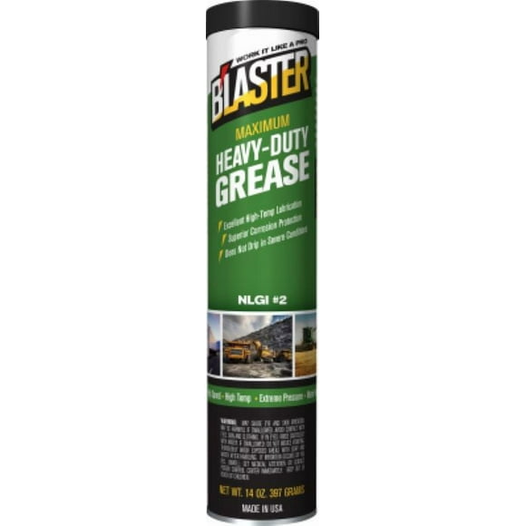 Blaster GR-14C-HDG 14 oz Plastic Cartridge Tube of Heavy Duty Grease - Quantity of 6