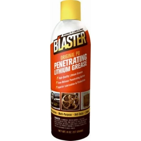 Blaster GR-8A-PB 8 oz Can of PB Infused Penetrating Lithium Grease - Quantity of 12