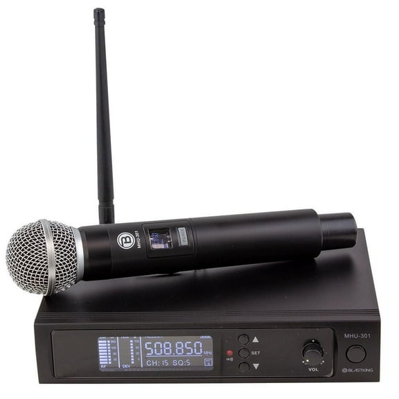 Blastking MHU301 UHF DSP Wireless Microphone System Receiver with LCD Display Digital Signal Processor