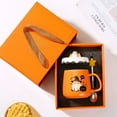 thumbnail image 1 of Blateno 14oz Halloween Ghost Mug Set Large Tea Mug Ceramic Mug Gift Box Suitable For Men And Women Holiday Gifts, 1 of 6