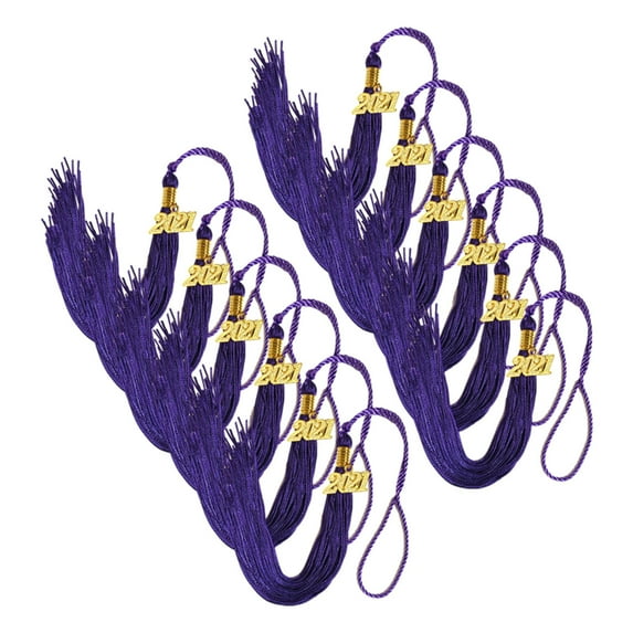 Blateno 2024 Tassel Graduation Academic Graduation Tassel Gold with 2024 Year Gold Charm for Graduation Ceremony
