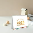Blateno 2025 Desk Calendar Standing Flip Desktop Calendar, Thick