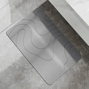 Blateno 39*60cm Diatomite Stone Bath Mats for Bathroom Kitchen Entrance Door, Non Slip Super Absorbent Quick Dry Bath Mat for Kitchen Counter