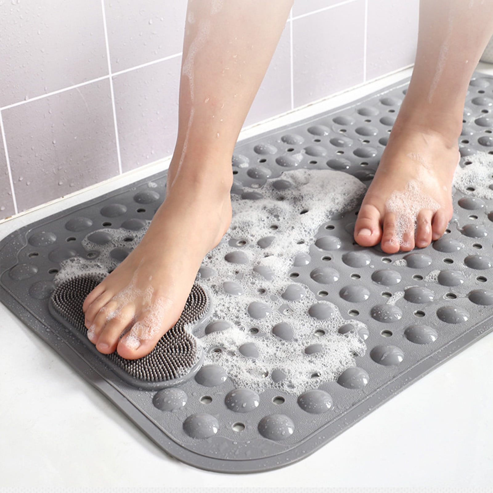 Blateno 40*70cm Shower-Mat Non Slip, Heavy Duty Bathtub-Mat Curlable ...