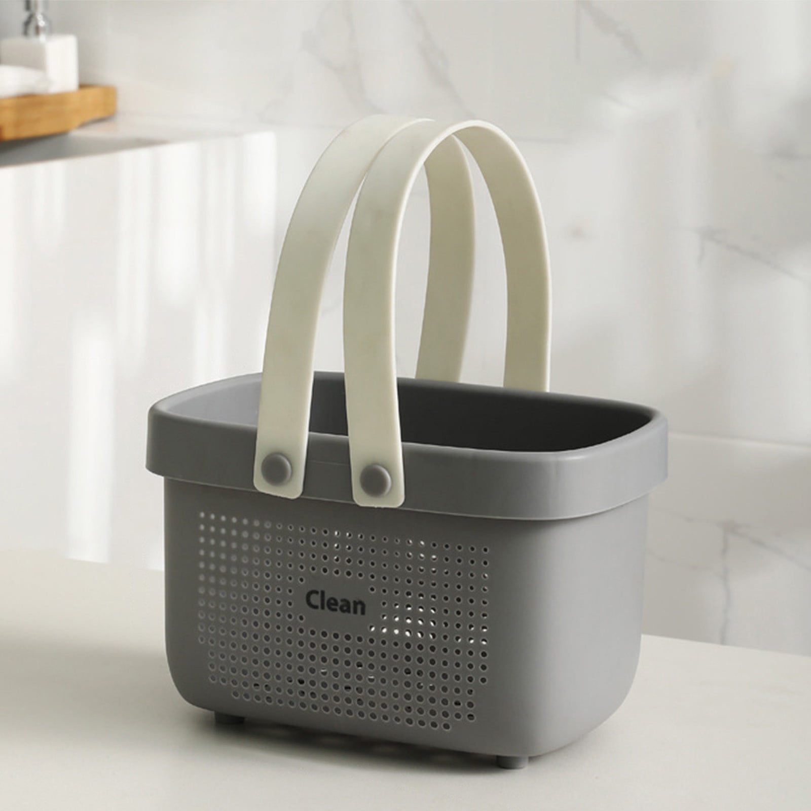 weibbin Bath Shower Basket - Large Portable Shower Caddy with Soft ...