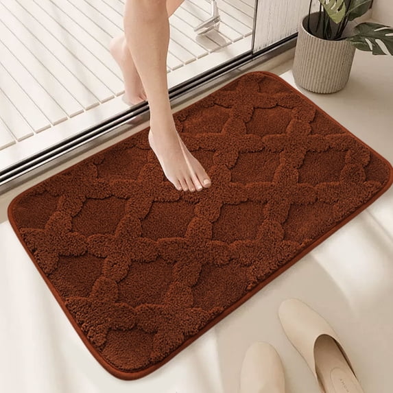 Blateno Bathroom Rugs 32x20 Inch, Extra Soft Absorbent Chenille Bath Rugs, Rubber Backing Quick Dry, Machine Washable Bath Mats for Bathroom Floor, Tub and Shower, Home Decor Accessories