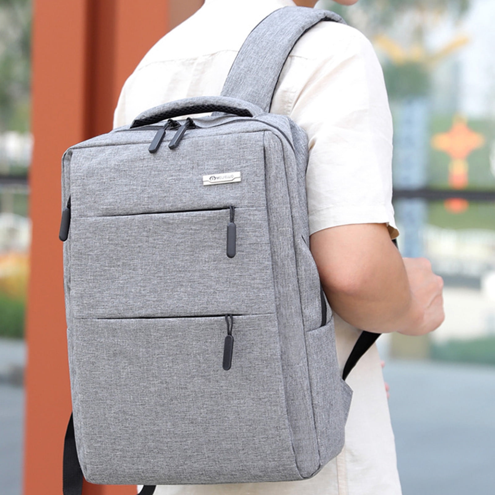 Blateno Dark Brown Top Grain Leather Backpack For Men Laptop Bag