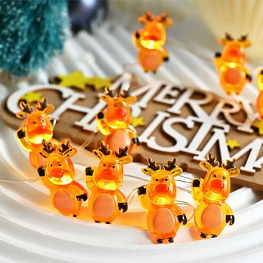 Blateno LED Christmas Tree Lights Christmas Deer Holiday Colored Lights Arrangement Colored Lights String Lights for Indoor and Outdoor Home Bedroom Autumn Party Harvest Fall Decorations