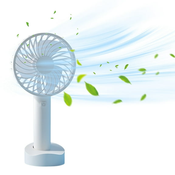 Blateno Mini Handheld Fan, Portable Hand Fan with USB Rechargeable, Battery Operated Pocket Fan, 3 Speeds Adjustable, 2 IN 1 Small Personal Fan for Women Girls Travel Outdoor