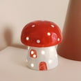Blateno Mushroom Lamp, Ceramic Bedside Table Lamp for Bedroom