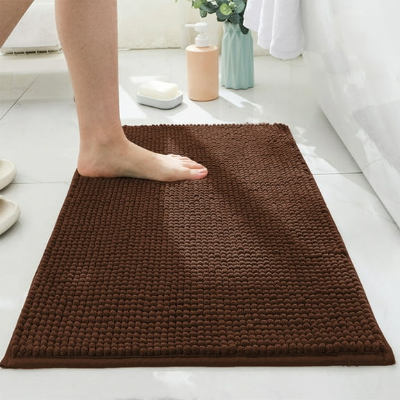 weibbin Short Pile Chenille Carpet - Machine Washable Non Slip Thickened Memory Foam Rug Carpet for Kitchen Nursery Room Decor, All-Season, 40x60cm