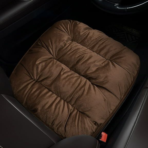 weibbin Soft Warm Seat Cushion - Front Rear Pad Cushion Vehicle Seat, Non-Slip Backing, Car Accessories for Home and Office Chair, Polyester