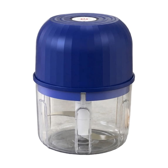 Blateno USB Rechargeable Mini Wireless Garlic Chopper, Stainless Steel Blades Portable Electric Food Mincer, Splash-Proof Small Food Processor for Garlic Chili Spices Baby Food Travel Camping