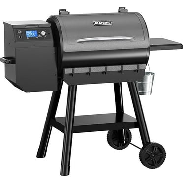 Blatomic 456 SQ.IN Wood Pellet Grill, 8 in 1 BBQ Pellet Grills with PID Temperature Control (150-500°F)&Auto Feed