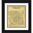 thumbnail image 1 of Blau 15x17 Black Ornate Wood Framed with Double Matting Museum Art Print Titled - Medina County Texas - Blau 1880, 1 of 4