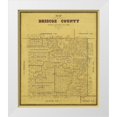 thumbnail image 1 of Blau 15x17 White Modern Wood Framed Museum Art Print Titled - Briscoe County Texas - Blau 1885, 1 of 4