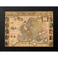 thumbnail image 1 of Blaue 24x19 Black Modern Framed Museum Art Print Titled - Europe, 1 of 4