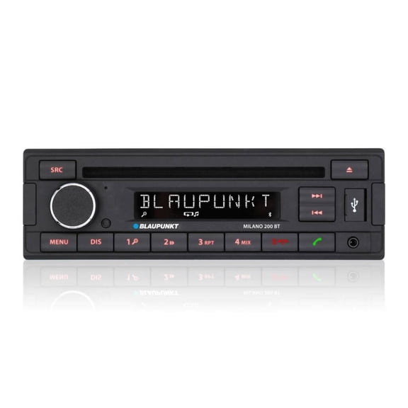 Blaupunkt 1-DIN CD/MP3 Car Radio with Bluetooth and USB MILANO 200 BT