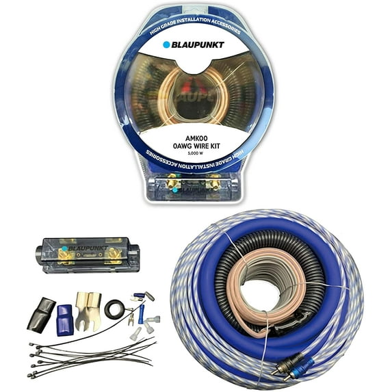 Blaupunkt 5000watts 0AWG High Grade Installation Wire KIt AMT00R