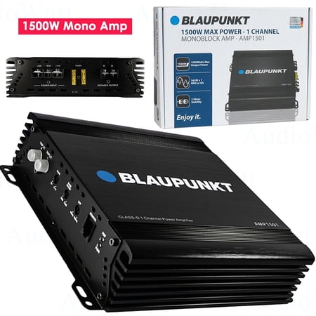 Blaupunkt AMP1501 Car Audio 4-Channel Monoblock Amplifier 1500 Watts Max Power