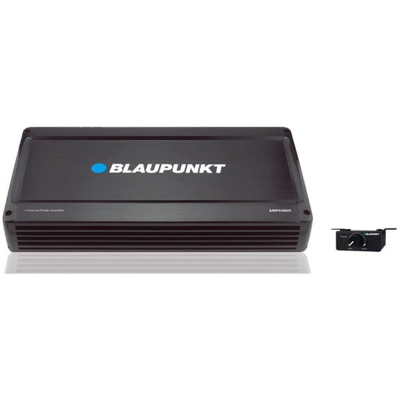 Blaupunkt AMP5000D Car Amplifier 1 Monoblock Class D With Remote Subwoofer Level Control, 5000W