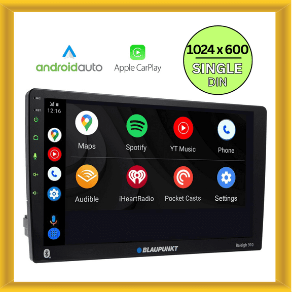 Blaupunkt Apple CarPlay Radio Car In-Dash Unit, 1.00 in
