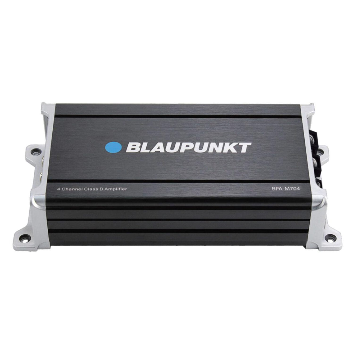 Blaupunkt BPA-M704 Compact 4-Channel Amplifier for Car Audio - 1800W Output, Low Pass Filter, Class D Amp, Variable Gain