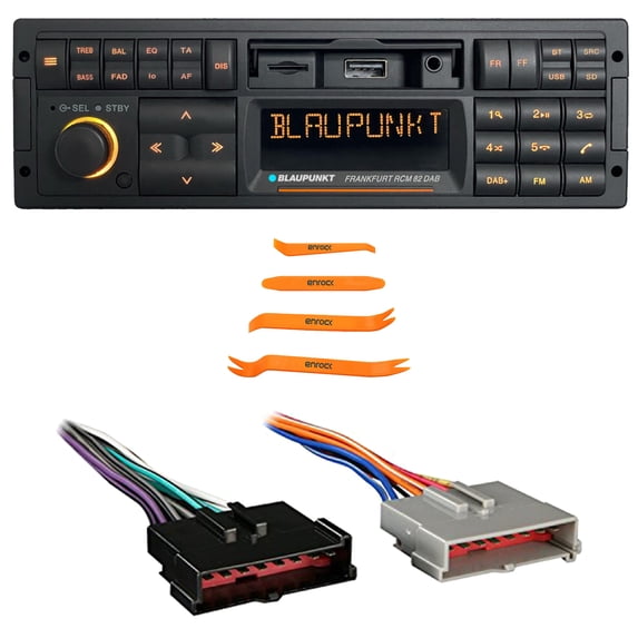 Tools Set Audio Video Blaupunkt FRANKFURT Single DIN 90s Retro Classic Bluetooth USB AM/FM ...