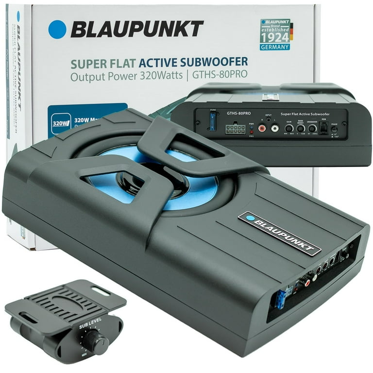 Blaupunkt GTHS80PRO 8 in. Powered Underseat Sub Woofer Enclosure Blaupunkt GTHS80PRO 8 in. Powered Underseat Sub Woofer Enclosure