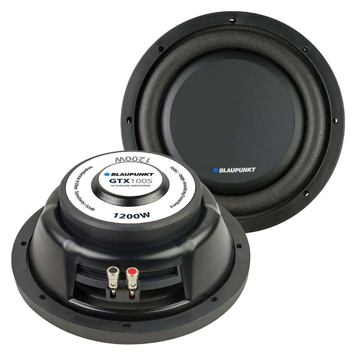 Blaupunkt GTX100S Slim Line Single-Voice-Coil 4-Ohm Subwoofer (10-In ...