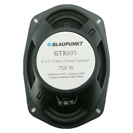 Blaupunkt 5-Way Coaxial Speaker (GTX695) 6"x9" 750 Max Power
