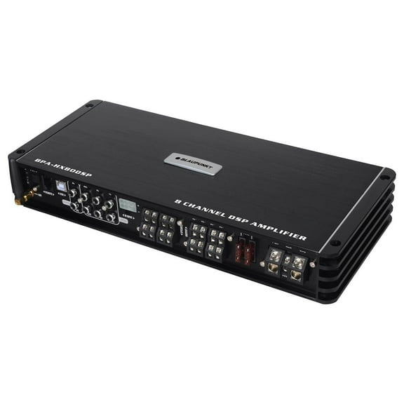BLAUPUNKT BPAHX80DSP 8 Channel Class D DSP Amplifier Car Audio Receiver System with The Robust Power Output of The C-Series Amplifiers