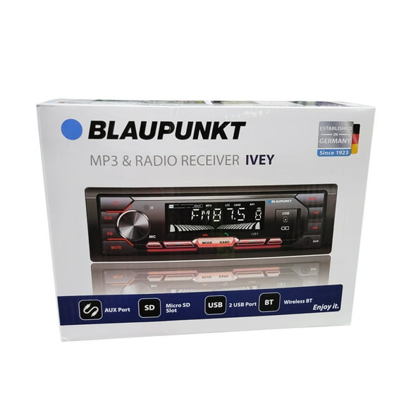 Blaupunkt IVEY Car Stereo In-Dash MP3 USB SD AUX AM/FM Radio Bluetooth Receiver