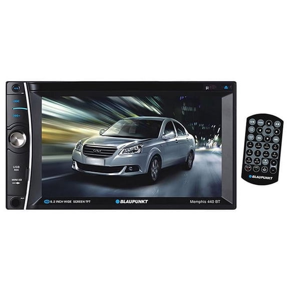 Blaupunkt MEMPHIS440BT 6.2" Touch Screen Double Din DVD and CD Receiver with Bluetooth
