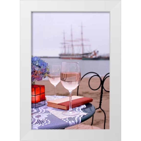 Blaustein, Alan 11x14 White Modern Wood Framed Museum Art Print Titled - Dream Cafe Hyde St Pier - 31