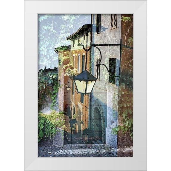 Blaustein, Alan 11x14 White Modern Wood Framed Museum Art Print Titled - Montalcino Lampione #1