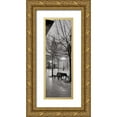 thumbnail image 1 of Blaustein, Alan 11x24 Gold Ornate Wood Framed with Double Matting Museum Art Print Titled - Oviedo Cathedral y Bancs, 1 of 4