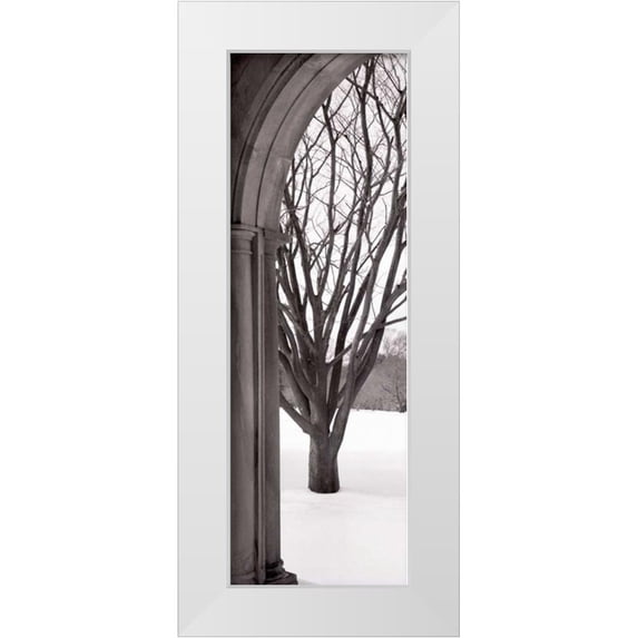 Blaustein, Alan 11x24 White Modern Wood Framed Museum Art Print Titled - Hampton Winter Arch