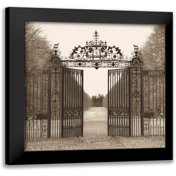 Blaustein, Alan 12x12 Black Modern Framed Museum Art Print Titled - Hampton Gate