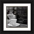thumbnail image 1 of Blaustein, Alan 12x12 Black Ornate Wood Framed with Double Matting Museum Art Print Titled - Cafe, Champs-Elysees - 31, 1 of 4