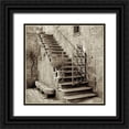 thumbnail image 1 of Blaustein, Alan 12x12 Black Ornate Wood Framed with Double Matting Museum Art Print Titled - Umbria Scala - 1, 1 of 4