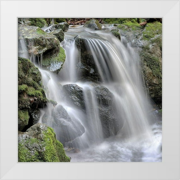 Blaustein, Alan 12x12 White Modern Wood Framed Museum Art Print Titled - Canyon Fallls No. 5